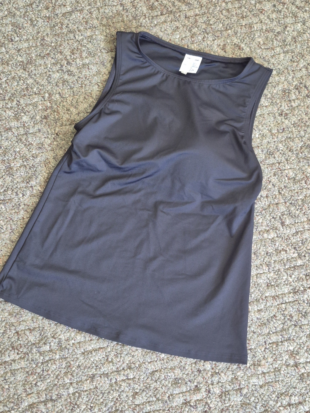 Land's End Women's Black Swim Top 4P